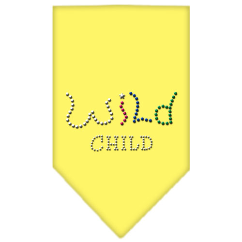 Wild Child Rhinestone Bandana Yellow Large